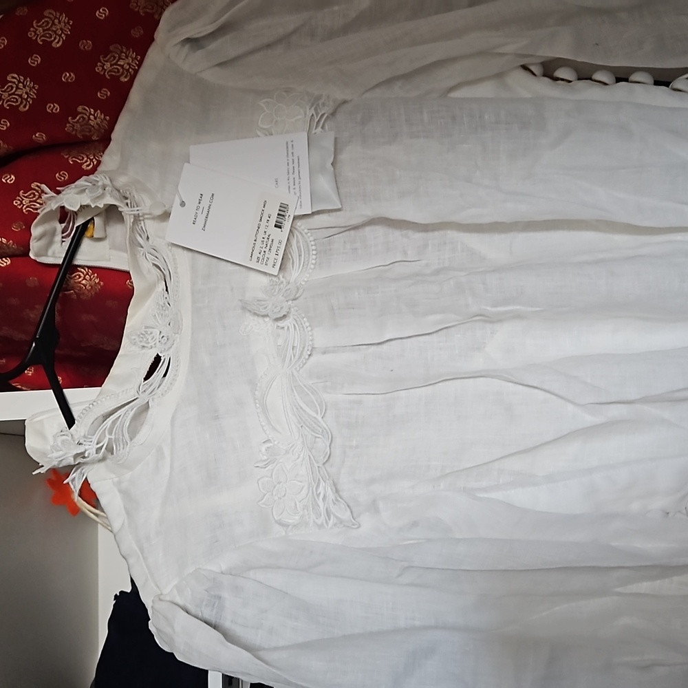 ZIMMERMANN Luminous Buttoned Smock Midi Dress size 2 - Picture 6 of 8